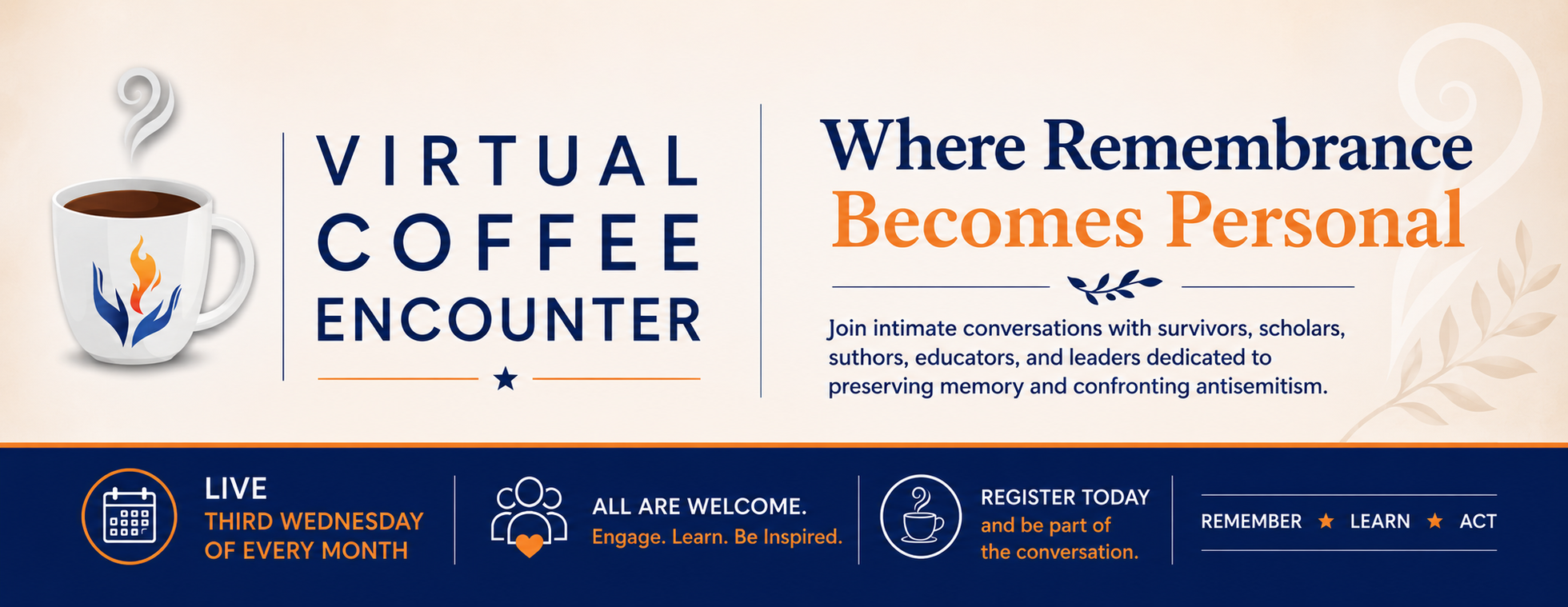 Virtual Coffee Encounter - July 15, 2026 - Featuring Joe Machol